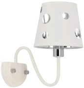 Biały metalowy kinkiet ścienny - D218 P0-S30