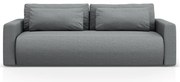 Szara rozkładana sofa ze schowkiem 238 cm Belfast – Cosmopolitan Design