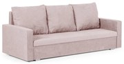 Kanapa sofa 3 os z funkcją spania DELTA Różowy