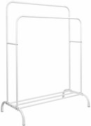 Minimalistyczny biały wieszak stojący na ubrania S3-S80