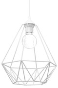 Lampa wisząca BASKET WHITE 1xE27, loft, loftowa, biała