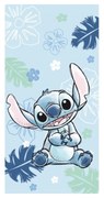 Niebieski bawełniany ręcznik dziecięcy 70x140 cm Lilo and Stitch "Ohana Blue" – Jerry Fabrics