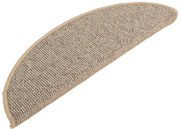 Półokrągłe brązowe dywaniki na schody 15 sztuk E5-G47