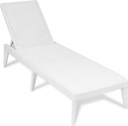 NUMANA, Leżak ogrodowy plastikowy, biały