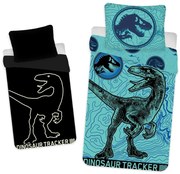 Bawełniana fluorescencyjna pościel dziecięca 140x200 cm Jurrastic World – Jerry Fabrics