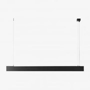 Lampa Sufitowa Wisząca Liniowa Led Z Aluminium Eunoia Czarna & ↔︎ 120 Cm - Sklum