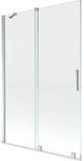 Mexen Velar parawan nawannowy 2-skrzydłowy rozsuwany 120 x 150 cm, transparent, chrom - 896-120-000-01-01