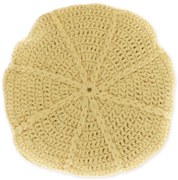 Okrągła poduszka dekoracyjna DORA 45 cm, żółta