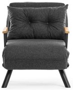 Fotel Sando Single Dark Grey