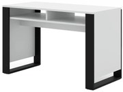 Białe Biurko Z Półkami L7-F82