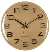 Karlsson 6022GD designerski zegar ścienny złoty, średnica 30 cm