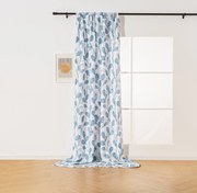 Designerska zasłona VIENTE 140x270 cm, wzorzysta Zawieszanie: Taśma z wiązaniami