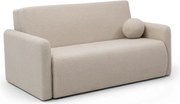 Sofa rozkładana Nido trzyosobowa 140 cm z pojemnikiem - jasny beżowy boucle Quelle 03