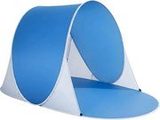Samorozkładający się namiot plażowy SUNSHADE 190x120 cm, niebiesko/biały
