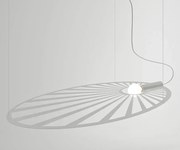 Biała industrialna lampa wisząca - EX596 T8-A75