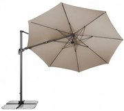 RAVENNA 330 cm - duży wahadłowy parasol ogrodowy z drążkiem bocznym : Substancja Desen - 846