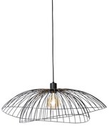 Inteligentna lampa wisząca czarna 66 cm z WiFi G95 - Pua