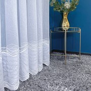 Firana haftowana Estera na bambusie delikatna elegancka wys. 180 cm