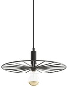 Czarna industrialna lampa wisząca ze stali 30 cm - 4X A194 B3-Z58