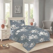 Szara bawełniana pościel jednoosobowa 140x200 cm Korin – Cotton House
