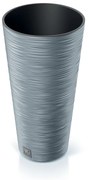 Donica ogrodowa okrągła Furu Slim 48 cm szary  PROSPERPLAST