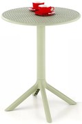 Miętowy okrągły stolik ogrodowy P7-W93