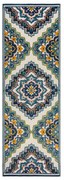 Niebieski dywan odpowiedni na zewnątrz 80x230 cm Beach Floral – Flair Rugs