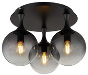 Globo 15885-3D - Żyrandol natynkowy DALTON 3xE27/10W/230V śr. 46 cm czarny