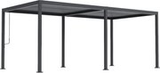 PERGOLA OGRODOWA MANUALNA ANTRACYTOWA 3x6m ORIGIN