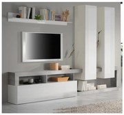 Meblościanka LENOR biały/szary beton