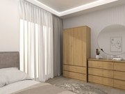 Szafa Malwa SS-90 DĄB ARTISAN, dwoje drzwi, dwie szuflady, wieszaki