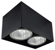 Brosline 1076 - Oprawa punktowa CAGE 2xGU10/10W/230V czarna