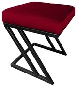 Pufa ZAZU MG VELVET bordowa ATOS