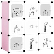 Różowa Szafka Modułowa Na Zabawki S0-W56