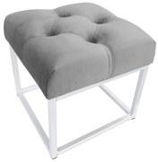 Pufa CHESTERFIELD LOFT ławka postawa biała MG17