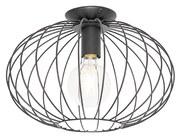 Industrialna lampa sufitowa czarna - MargaritaDesignerski Oswietlenie wewnetrzne