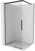 Mexen Rox ścianka prysznicowa Walk-in 70 x 200 cm, transparent 8 mm, czarna - 8C2-070-003-70-00