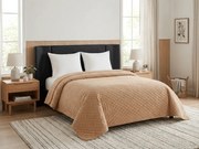 Aksamitna narzuta na łóżko ASTRALIA, ciemny beżowy Rozmiar: 170 x 210 cm