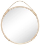 Lustro ścienne z rattanową ramą ø 50 cm Malo – House Nordic