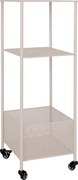 Wózek Torres, Beżowy, 35x35x100 cm, Kendra Home