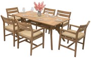 Zestaw teak ogrodowy WINSTON 1+6