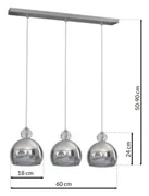 Lampa Wisząca TOLEDO 3xE27