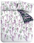 Biało-fioletowa pościel jednoosobowa 135x200 cm Wisteria – Catherine Lansfield