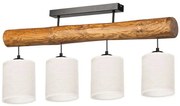 Spot-Light 62804451 - Przysufitowy żyrandol TRENO 4xE27/25W/230V sosna