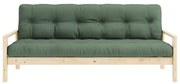 Zielona rozkładana sofa 205 cm Knob – Karup Design