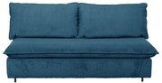 Niebieska sztruksowa rozkładana sofa 184 cm Isadora – Bobochic Paris