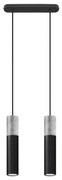 Sollux SL.0651 - Żyrandol na lince BORGIO 2xGU10/40W/230V beton/metal czarny