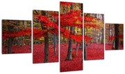Obraz - Czerwony Las (125x70 cm)