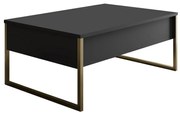 Stolik konferencyjny Luxe Anthracite and Gold