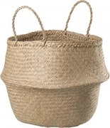 Kosz Z Trzciny Kahs Ø35 X 32 Cm & Natural - Sklum